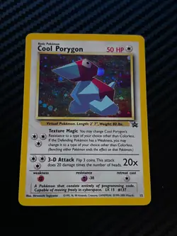 Cool Porygon 15/53 Wotc Promo Holo Vintage Pokemon TCG Card - Image 4