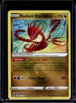 2023 Pokemon SWSH Crown Zenith Radiant Eternatus #105/159 - Image 1