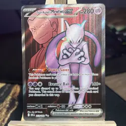 Pokemon TCG Team Rocket's Mewtwo EX SV10 Destined Rivals Holo 213/182 280 HP - Image 1