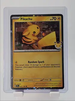 PIKACHU 2026 POKEMON S&V TEMPORAL FORCES COMMON HOLO 051/162 Q3687 - Image 1