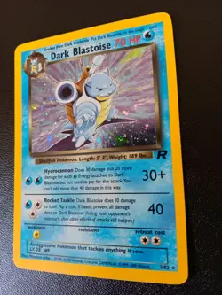 Pokemon Dark Blastoise Team Rocket Holo Rare 3/82 70 HP English 2000 WOTC - Image 1