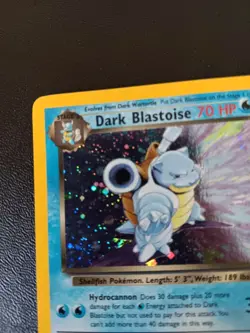 Pokemon Dark Blastoise Team Rocket Holo Rare 3/82 70 HP English 2000 WOTC - Image 2