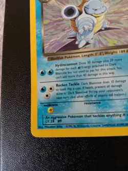 Pokemon Dark Blastoise Team Rocket Holo Rare 3/82 70 HP English 2000 WOTC - Image 4