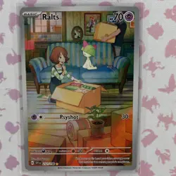 Pokemon Ralts 211/198 SV01 Scarlet & Violet Illustration Rare Full Art Holo Eng - Image 1