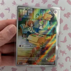 Pokemon Ralts 211/198 SV01 Scarlet & Violet Illustration Rare Full Art Holo Eng - Image 3