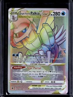 2022 Pokemon SWSH Astral Radiance Origin Forme Palkia VSTAR Secret Rare #192/189 - Image 1