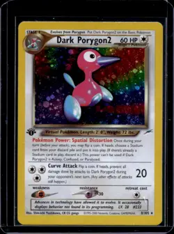 2002 Pokemon Neo Destiny 1st Edition Dark Porygon2 Holo #8/105 - Image 1