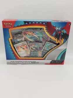 Pokemon TCG Roaring Moon ex Collection Box New Factory Sealed 4 Booster Packs - Image 1