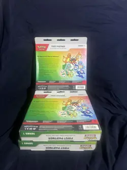 Pokemon First Partner Illustration Collection Series 1 Box Lot 3 Boxes - Image 2