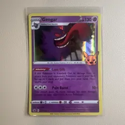 Pokemon Gengar TCG Stamped Halloween Trick or Trade, Holo Rare, 057/198 0102 - Image 1