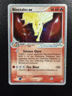Ninetales ex 96/101 Hidden Legends Holo Pokemon TCG Nintendo With Swirls🌀 LP - Image 1