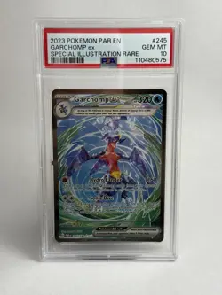 Pokemon Garchomp ex Paradox Rift SIR PSA 10 EN 245/182 Holo - Image 1