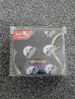 Pokemon TCG Phantasmal Flames Booster Box - Factory Sealed with Acrylic Case - Image 1