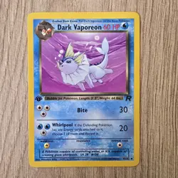 Dark Vaporeon 1st Edition 45/82 Vintage Team Rocket Pokemon TCG - Image 1