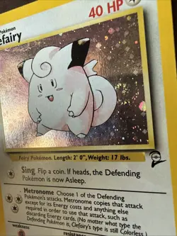 Pokemon! Clefairy - Base Set 2 - Holo Swirl - 6/130- HP! - Image 4