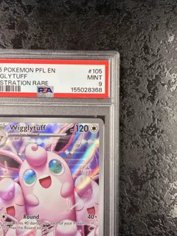 2025 POKEMON PHANTASMAL FLAMES EN WIGGLYTUFF ILLUSTRATION RARE #105 💎PSA 9 - Image 2