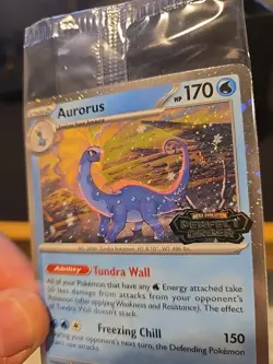 Aurorus 024/088 - Cosmo Holo - Pokemon Perfect Order Stamped Promo SEALED - Image 2