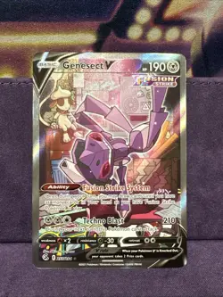 Pokemon Sword & Shield Fusion Strike En 255 Genesect V Alternate Full Art NM+ - Image 1