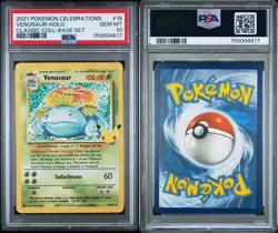 PSA 10 Gem Mint Venusaur-Holo #15 Pokemon TCG 2021 Pokemon Celebrations Stamp - Image 3