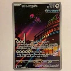 Pokemon Iron Jugulis 216/182 SV04 Paradox Rift Illustration Rare Holo HP130 - Image 1