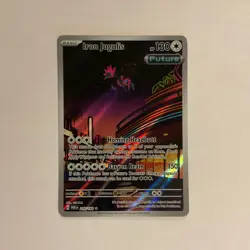 Pokemon Iron Jugulis 216/182 SV04 Paradox Rift Illustration Rare Holo HP130 - Image 2