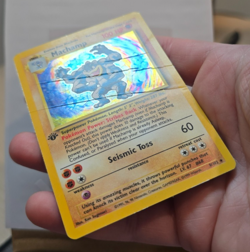 Machamp 8/102 1ST EDITION Base Set Holo HP/DMG Pokemon TCG - Image 3