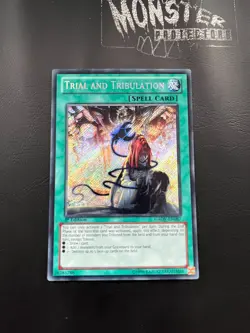 YUGIOH TRIAL AND TRIBULATION SECRET RARE GAOV-EN087 1ST EDITION - Image 1