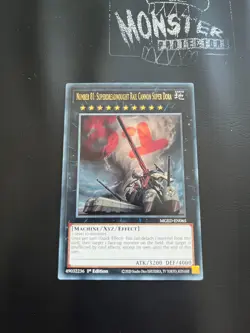 YUGIOH NUMBER 81: SUPERDREADNOUGHT RAIL CANNON SUPER DORA RARE MGED-EN065 1ST ED - Image 1