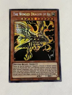 Yu-Gi-Oh! The Winged Dragon of Ra TN19-EN009 Prismatic Secret Rare Holo Konami - Image 1