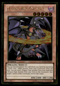 Darkflare Dragon Premium Gold PGLD-EN040 Gold Rare Yugioh Lightly Played - Image 1