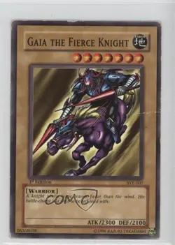 Gaia The Fierce Knight 1st Ed. YuGiOh Starter Deck Yugi Evolution #SYE-007 READ - Image 1