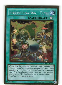 Yugioh FEUERFORMATION - TENKI , pgld-de050 Gold Rare deutsch Excellent - Image 1