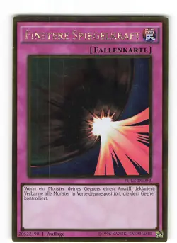 Yugioh FINSTERE SPIEGELKRAFT , pgl3-de092 Gold Rare deutsch Near Mint 1. Auflage - Image 1
