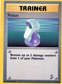 Pokemon Potion Card 122/130 Base Set 2 - Image 1