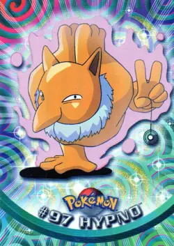 Pokemon #97 Hypno Card Non Holo Topps TV Animation Edition - Image 1