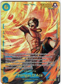 PORTGAS.D.ACE OP13-119 ONE PIECE TCG CARRYING ON HIS WILL (OP13) SECRET RARE - Image 1