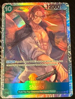 One Piece TCG OP13-028 (Shanks) Carrying On His Will NM Foil - Image 1
