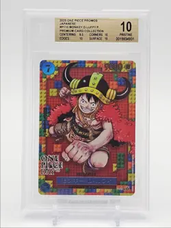 MONKEY.D.LUFFY 2025 ONE PIECE JAPANESE PREMIUM PROMO A #P-110 BGS 10 Q5989 - Image 1