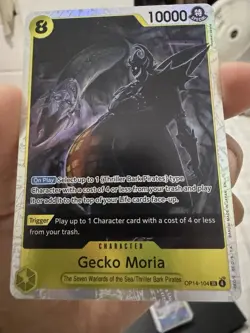One Piece Card Game Gecko Moria Card OP14-104 SR English - Image 2