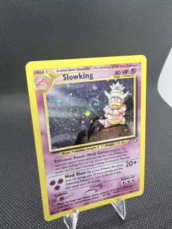 Slowking 14/111 Holo – MP WOTC Neo Genesis – Swirl Vintage Pokemon Card - Image 2