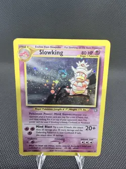 Slowking 14/111 Holo – MP WOTC Neo Genesis – Swirl Vintage Pokemon Card - Image 4