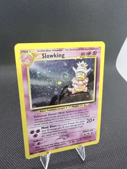 Slowking 14/111 Holo – MP WOTC Neo Genesis – Swirl Vintage Pokemon Card - Image 5