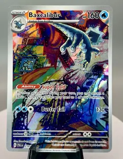 Pokemon TCG Baxcalibur Card 210/193 IR Sv02: Paldea Evolved 2023 Near Mint - Image 1