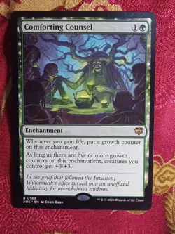 Comforting Counsel Secrets of Strixhaven Magic The Gathering MTG green card - Image 1