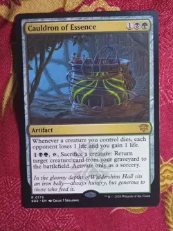 Cauldron of Essence Secrets of Strixhaven Magic The Gathering MTG Artifact card - Image 1