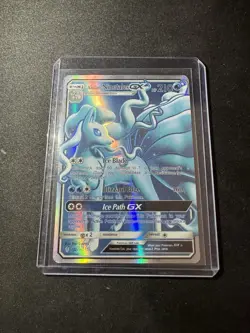 Alolan Ninetales GX 132/145 Full Art Holo Guardians Rising NM Pokemon Card - Image 1