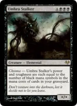 Umbra Stalker ~ Lightly Played Eventide MTG Magic UltimateMTG Black Card - Image 1