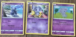 Pokemon Espurr & Meowstic Card Lot (3 Cards) - Image 1