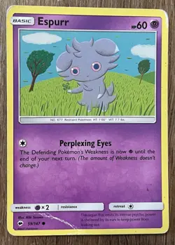 Pokemon Espurr & Meowstic Card Lot (3 Cards) - Image 3