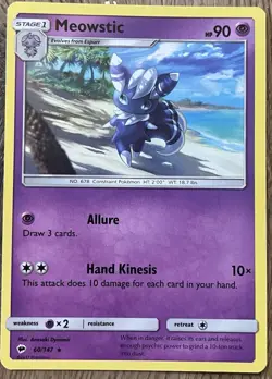 Pokemon Espurr & Meowstic Card Lot (3 Cards) - Image 5